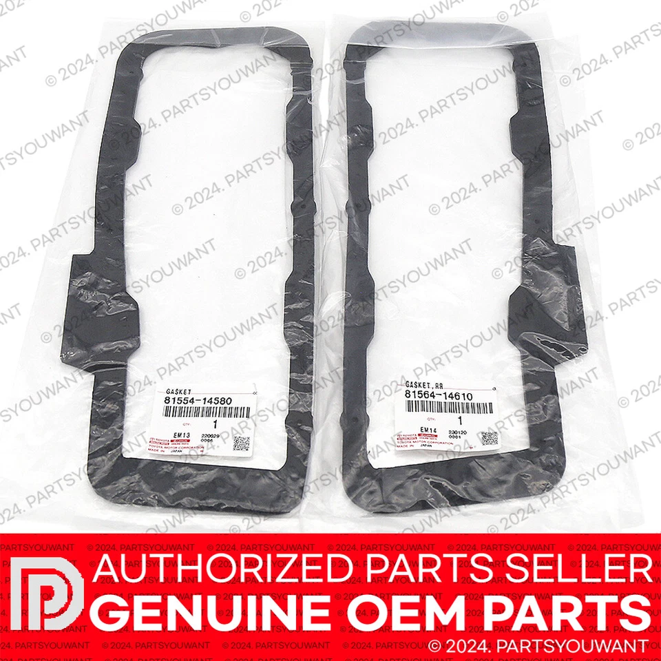 ПОДЛИННЫЙ Toyota 1986-1993 Supra JZA70 MK3 OEM задний фонарь прокладка [LH + RH комплект] - Изображение 2 из 3