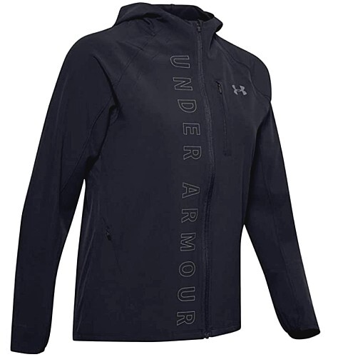 Circunferencia Comiendo Acuerdo Under Armour Womens Qualifier OutRun Storm Black Blue Running Jacket XS  1350202 | eBay