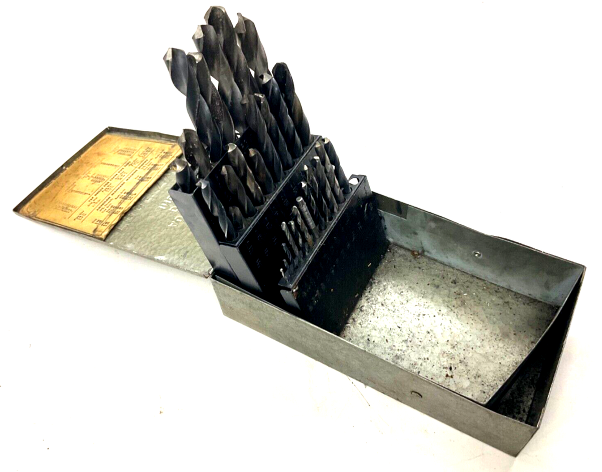 VINTAGE CRAFTSMAN TOOLS DRILL INDEX w/ BITS, 1/16” thru 1/2