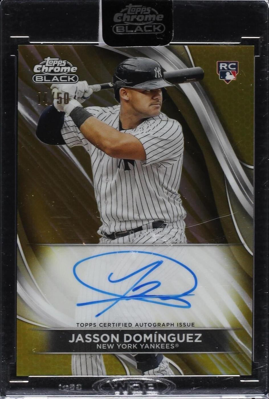 2024 Topps Chrome Black - Jasson Dominguez #CBA-JDO for sale | eBay