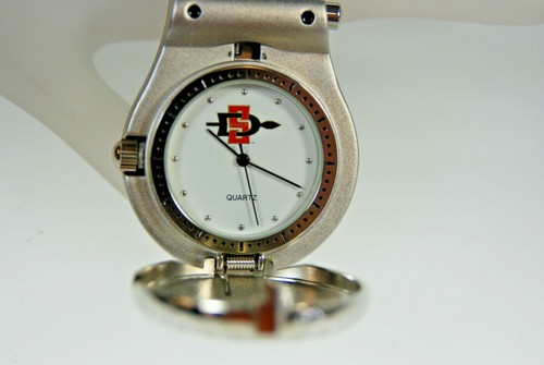 NIB San Diego State University Aztecs Authorized Logo Clip-on Pocket Watch(B567) - Picture 2 of 3