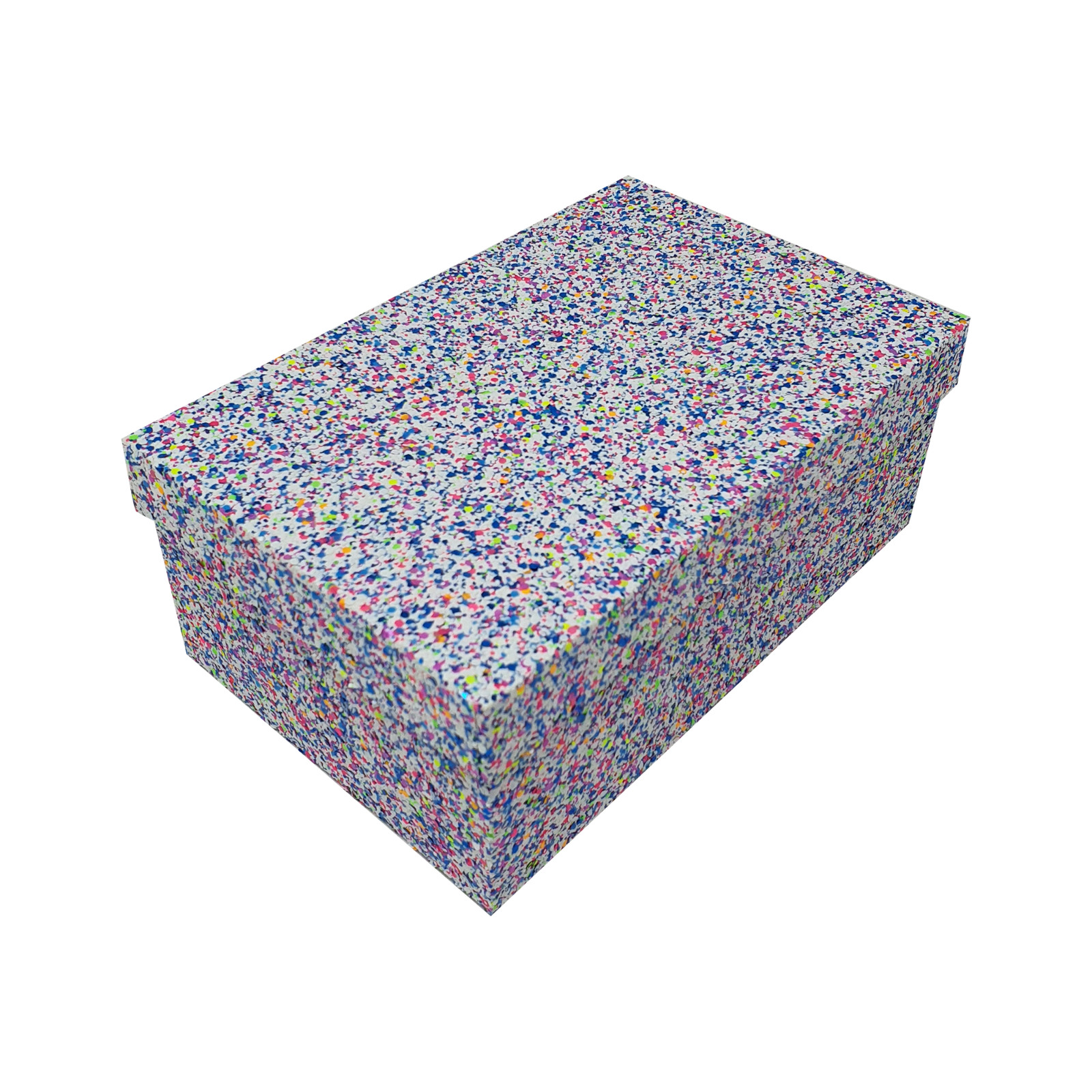 Rectangular Sparkly Glitter Rigid Stacking Gift Boxes for Birthday, Wedding