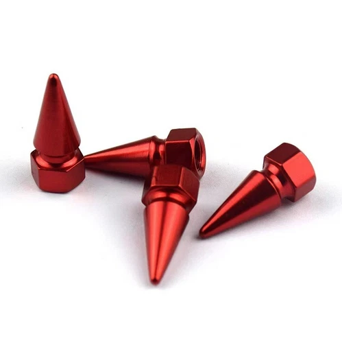 4X Aluminum Metal Long Spike Wheel/Tire Valve Stem Car-Truck Air Caps Covers USA - Bild 13 von 20
