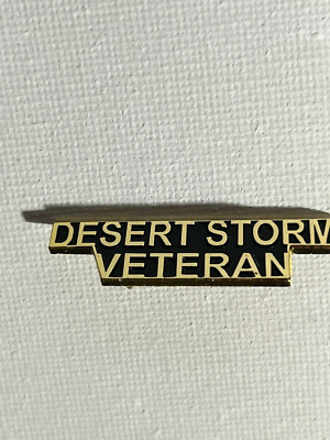 US FORCES OPERATION DESRT STORM TEXT HAT PIN MEASURES 1 1/2 INCHES (EEP13015)