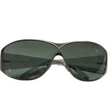 CHANEL Sunglasses 4096 c164/7G 125 Clear Gray Arms Criss Cross Wire Quilted Arms