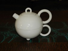 Arzberg  Matteo Thun Teekanne mit Tasse weiß Tee for one