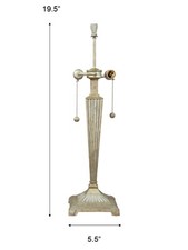 205 -DALE TIFFANY 5.5 W X 19.5 H COMPONENT/BASE ONLY REC-14" TIFFANY SHADE