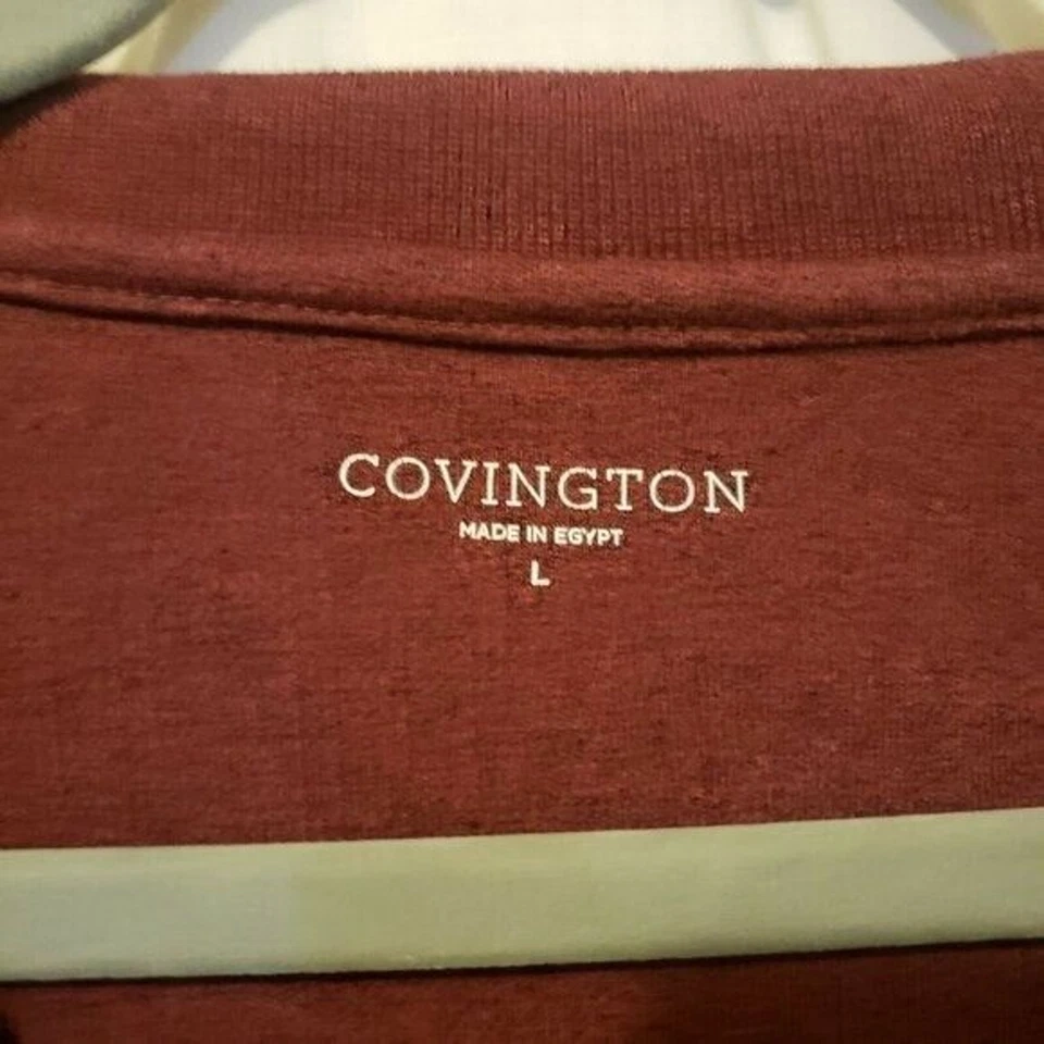 Camisas suéter de manga larga lisas rojas talla L de Covington para hombre Foto 3 de 4