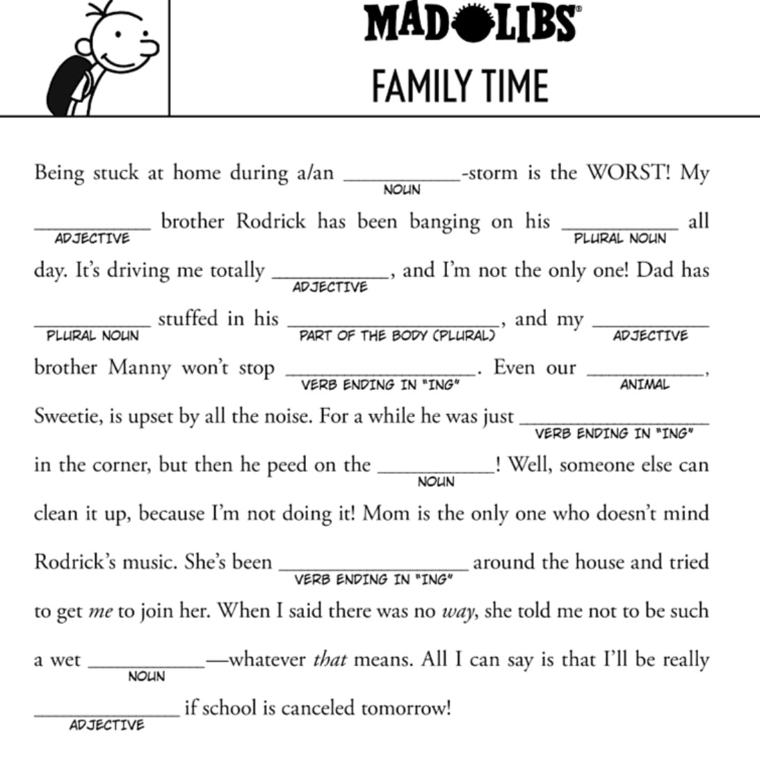 Diary of a Wimpy Kid Mad Libs by Mad Libs: 9780515158304