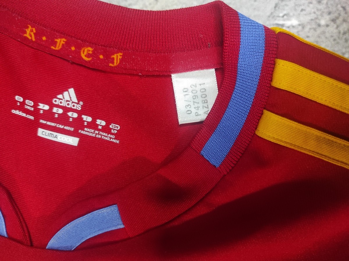 adidas - 2010 スペイン代表 #6 イニエスタ Sサイズ ワールドカップ優勝 Spain Home Jersey 2010 World Cup Winners Andres Iniesta #6