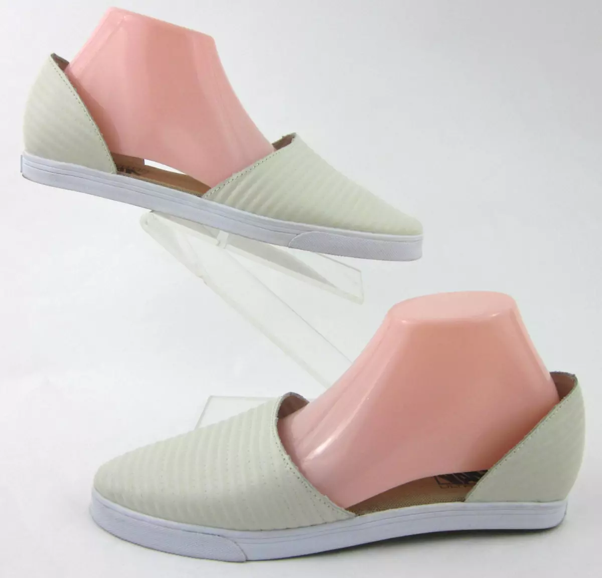 Vans moto shop leather slip on