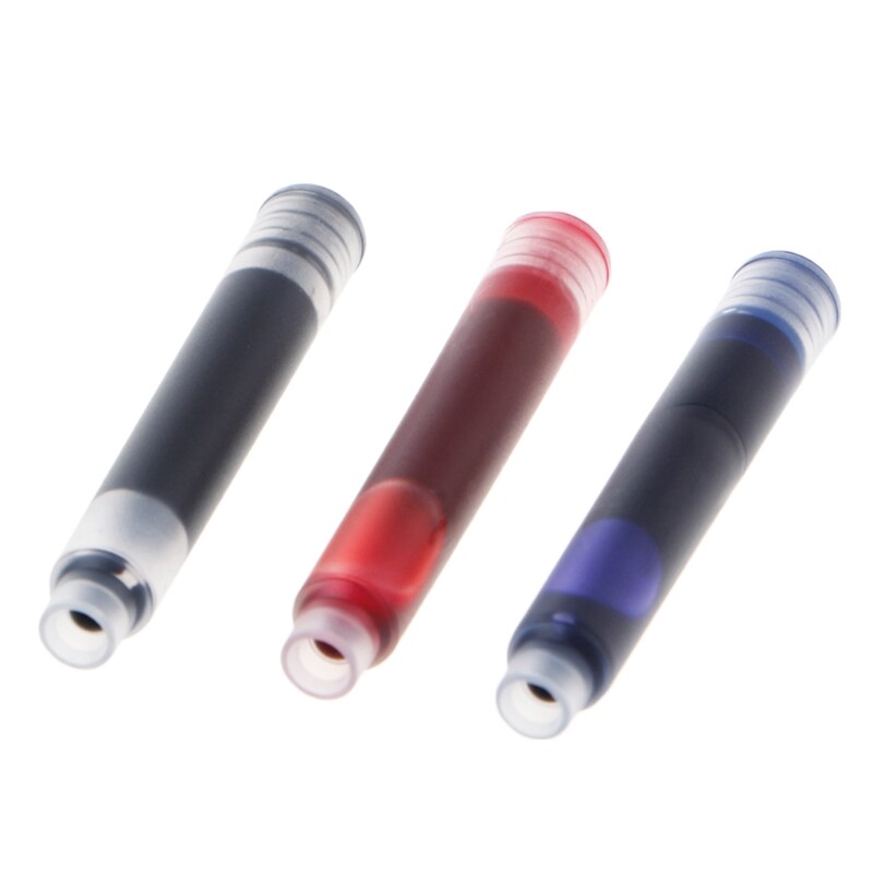 20 Pcs Replaceable Fountain Pen Cartridge Refill Universal