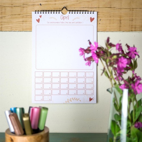 Bastelkalender Großelltern - Foto Kalender A4 kreativ selbstgestalten basteln - Bild 3 von 7