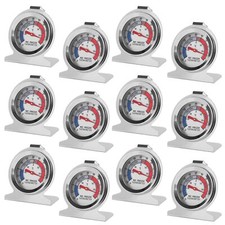 12 Pack Refrigerator Freezer Thermometer Large Dial Analog Temperature Gauge