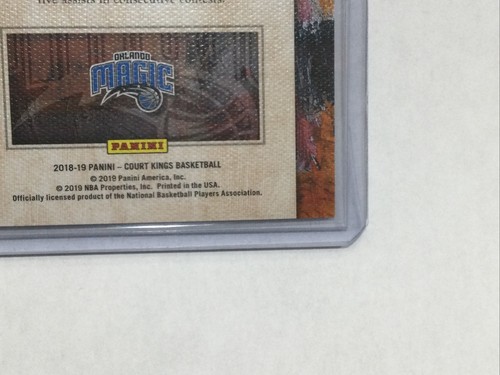 Nikola Vucevic 2018-19 PANINI COURT KINGS BASKETBALL SAPPHIRE PORTRAIT SSP 15/25 - Picture 10 of 12