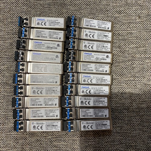(20PCS) Émetteurs-récepteurs SFP + monomode Finisar FTLX1471D3BCL 10 Go/s 10 km 1310 nm