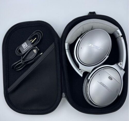 Bose QuietComfort 35 QC35 Series II Wireless Noise-Cancelling Headphones -Silver - Afbeelding 1 van 7