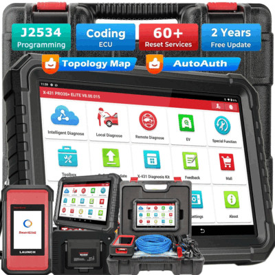 LAUNCH X431 PRO3S+ ELITE PRO5 PAD 5 OBD2 Diagnosegerät J2534 ECU Programm Coding