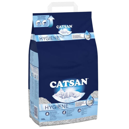 CATSAN Hygiene Plus Non-Clumping Adult Cat and Kitten Litter 20L, 100% Natural - Picture 2 of 4
