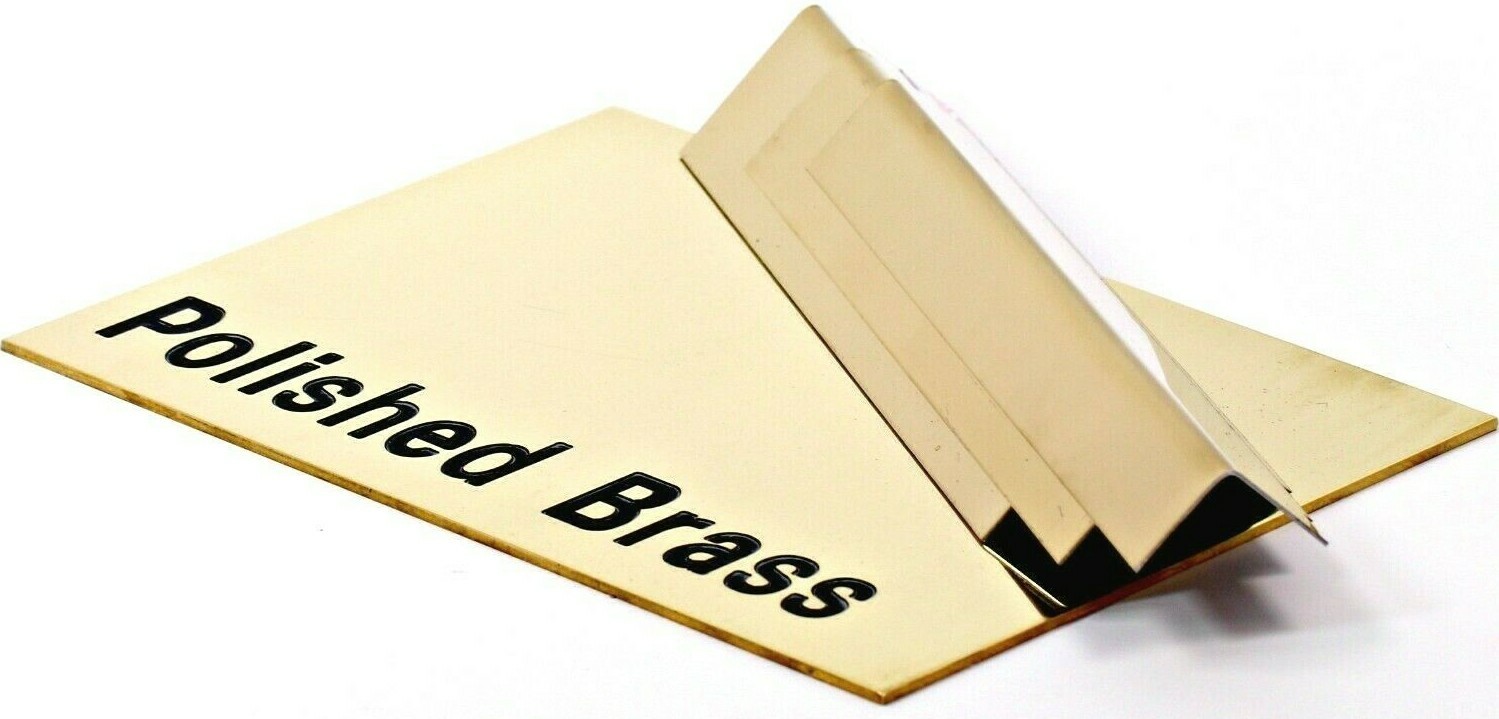 Solid Brass Sheet Mirror POLISHED BRASS CZ108 Guillotine Cut Trade
