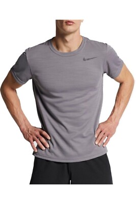 Nike Breathe Dri-Fit Superset Gray Heather Workout Men's Training