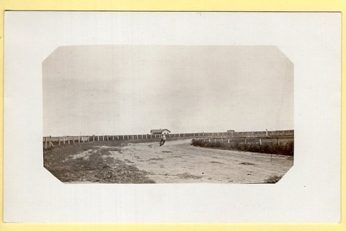 Rider on the Racetrack at Alliance, Neb. 1913, Real Photo Motorcycle