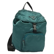 PRADA Backpack Satin Blue Auth yk19071