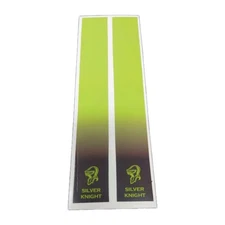 12 Pack 7" Arrow Wraps: SILVER KNIGHT Black To Lime Green Fade: Vinyl Stickers