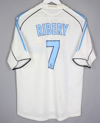 OLYMPIQUE DE MARSEILLE 2005 2006 HOME FOOTBALL SHIRT ADIDAS JERSEY SIZE M