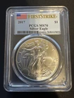 2017 $1 American Silver Eagle MS70 First Strike PCGS
