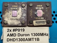 2x Vintage Keramik CPU Prozessor AMD Duron 1300MHz DHD1300AMT1B Gold Schrott