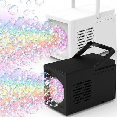 10 Hole Fully Automatic Bubble Blowing Handheld Electric Bubble Machine ToyBlack