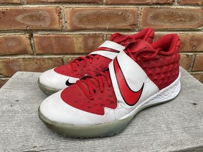 🔥 Nike Force Zoom Trout Turf Shoes Red White Athletic AT3463