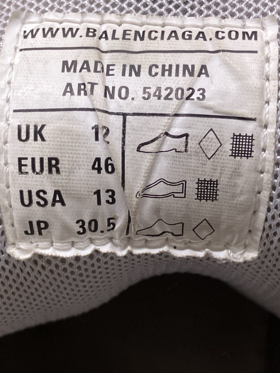 BALENCIAGA サイズ46 Men's Size 13 46 Balenciaga Track Sneaker Faded Black Includes Box