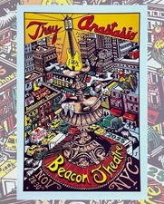 Trey Anastasio 11/28/25 The Beacon Jams Jim Pollock Poster Print NY Theatre