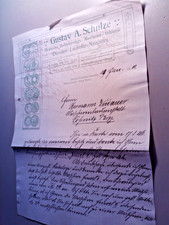 Altes Anschreiben Schulze Zerkleinerungsmaschen Dresden Leubnitz Neuostra 1911