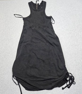 Daily Practice by Anthropologie Horizon Midi Black Dress Womens  XS