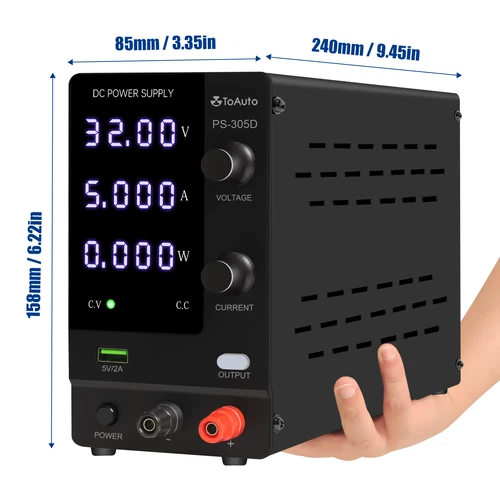 Adjustable DC Bench Power Supply 30V 5A/6A/10A LED Precision Lab Variable UK - Picture 12 of 24