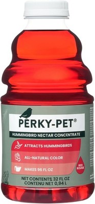 Perky-Pet 100056728 238 Hummingbird Nectar, 32-Ounce Concentrate, Red