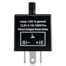 CF14 LED Electronic Flasher Relay,3-Pin 12V Adjustable Turn Adjustable CF14