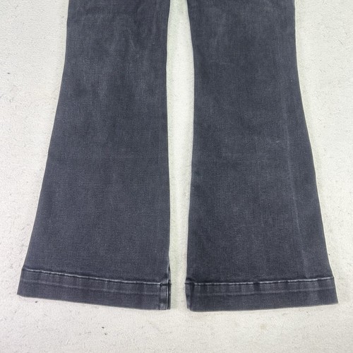 Jeans Veronica Beard Carson svasati alla caviglia vita alta taglia 25x28 denim onice lavato - Foto 18 di 18