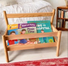 Ikea FLISAT Book Display Shelf Holder Wood Wooden Blue Bedroom Nursery 50cm