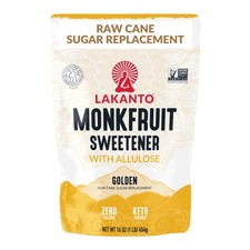 Lakanto Golden Monk Fruit Sweetener with Allulose - Raw 16 Ounce Pack of 1 