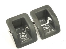 VW Golf 5K Mk6 Pair Black Isofix Slot Guide Trim Covers 1K0887233D
