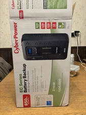 CyberPower EC850LCD  Ecologic 850 VA 510 Watts 12 Outlets UPS