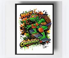 A4 Glossy Art Print - Michelangelo (Ninja Turtles) - No Frame