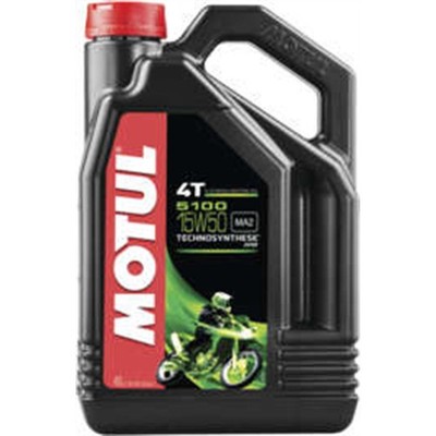 Motul 5100 Ester/Synthetic Engine Oil 15W50 - 4/Liter 104083