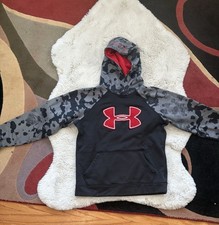boys under armour youth medium sweatshirt Black And Red