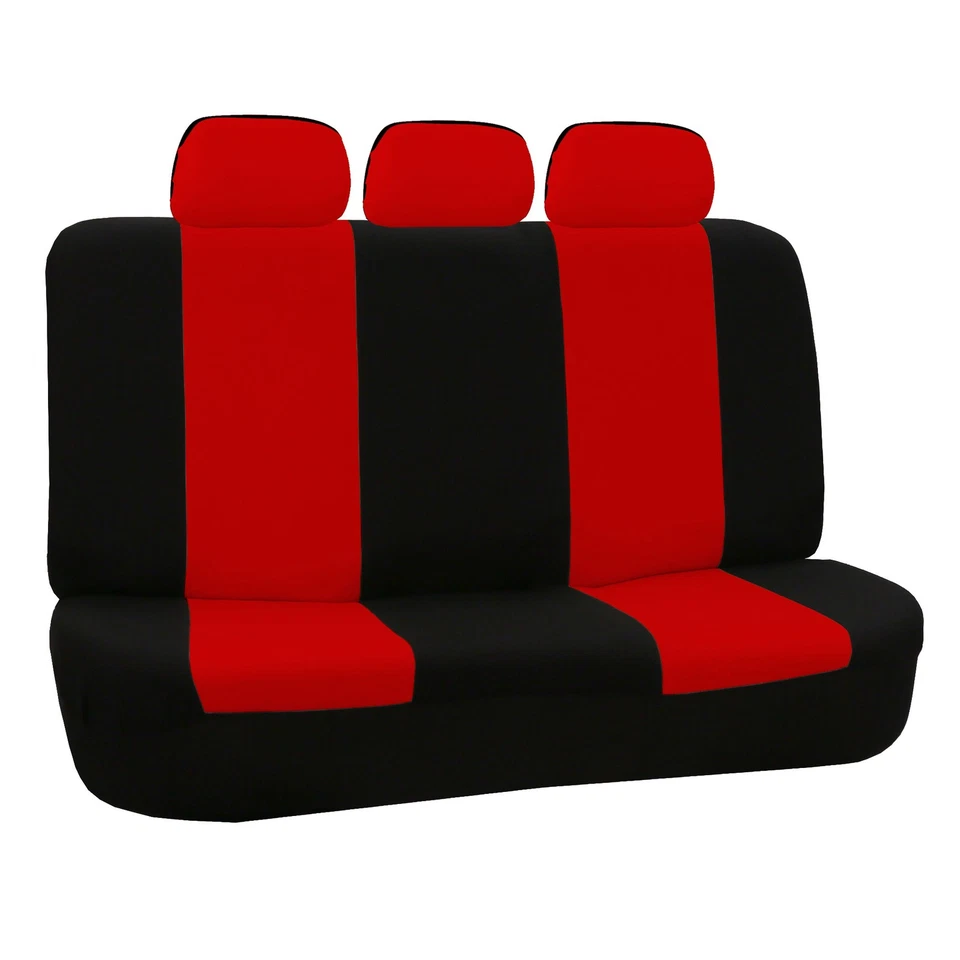 Fundas de asiento de coche FH Group para furgoneta SUV de 3 filas y 7 plazas ajuste universal rojo negro Foto 3 de 4