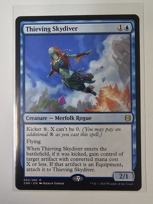 Mtg - Thieving Skydiver - Zendikar Rising (ZNR) - Rare - #85 - NM